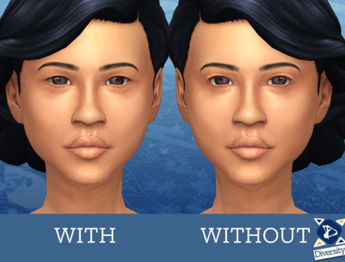Realistic monolid overlay (Asian eyelid)