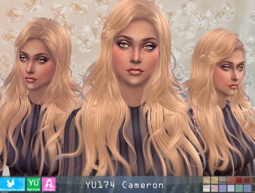J174 Cameron hair (P) at Newsea Sims 4
