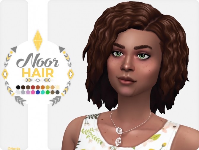 Noor Hair at Nords-Sims - The Sims 4 Catalog