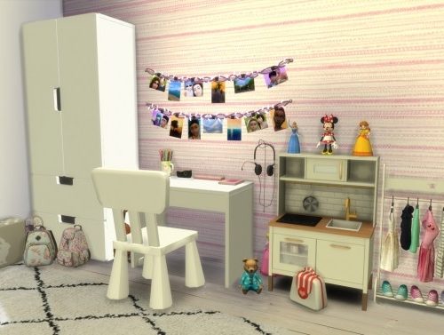 GIRLS BEDROOM Family House at MODELSIMS4