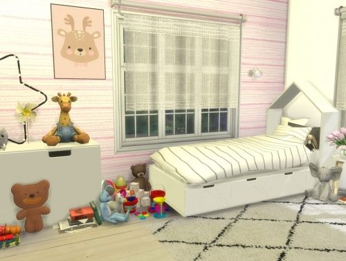 GIRLS BEDROOM Family House at MODELSIMS4