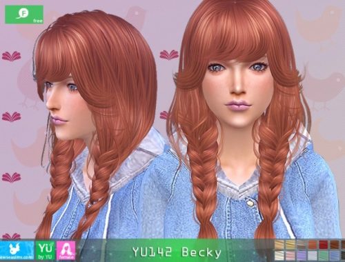 YU142 Becky hair at Newsea Sims 4