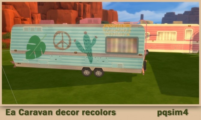 Ea Caravan decor recolor at pqSims4 - Image 3