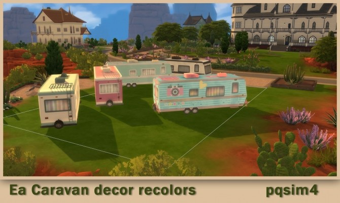 Ea Caravan decor recolor at pqSims4 - Image 4