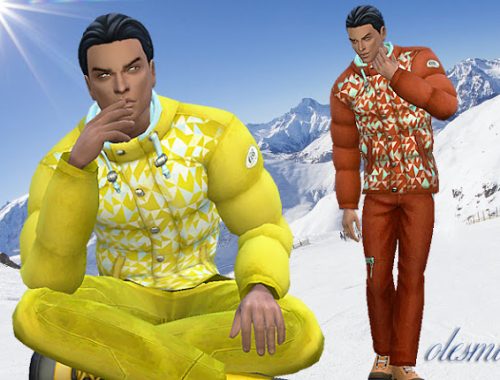 Male winter set: jacket and pants at OleSims