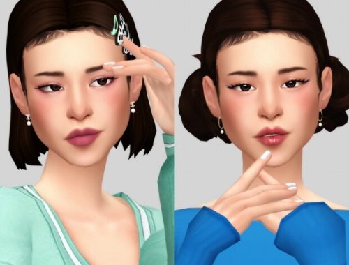 Earrings pack at Casteru
