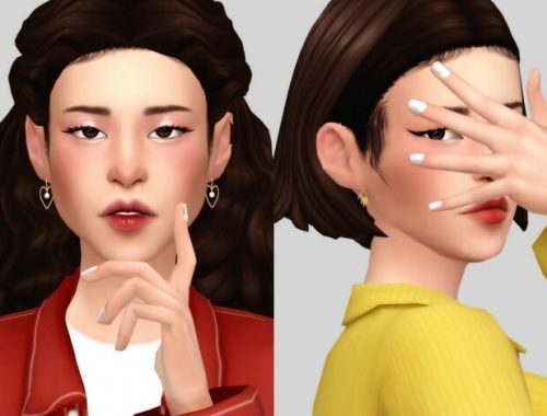 Earrings pack at Casteru