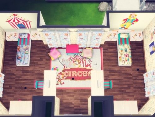 Kids` room Circus at Simming With Mary
