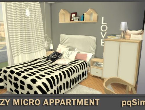 Eclectic 3º D Cozy Micro Appartment at pqSims4