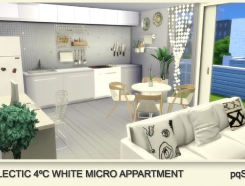 Eclectic 4ºC White Micro Appartment at pqSims4