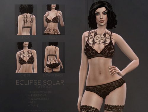 Eclipse Solar tattoo
