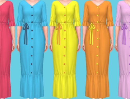 Eco Lifestyle Dress Recolors at Annett’s Sims 4 Welt
