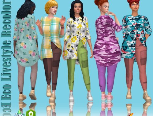 Eco Lifestyle Outfit Recolors at Annett’s Sims 4 Welt
