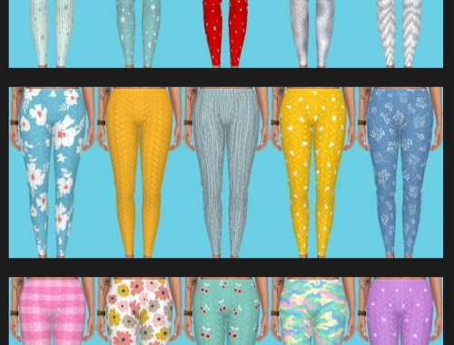Eco Lifestyle Recolors Shirt & Leggings Nr. 6 at Annett’s Sims 4 Welt
