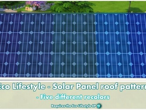Eco Lifestyle Roof Pattern Solar Panels by Bakie