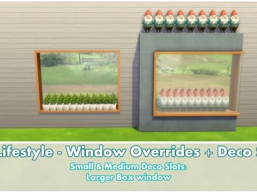 Eco Lifestyle Windows + Deco Slots Overrides by Bakie