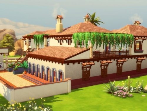 Mediterranean House at Simming With Mary