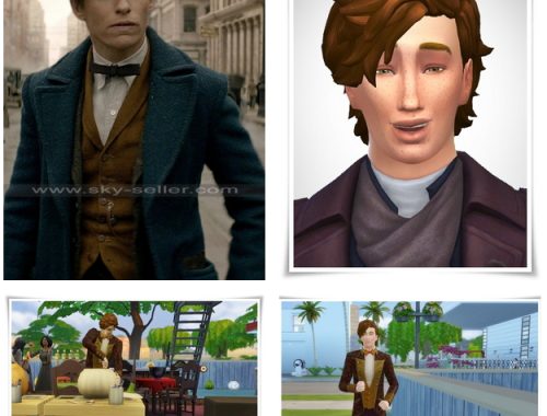 Eddie Redmayne as Newt Scamander at Birksche’s SimModels