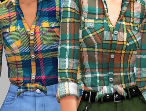 Elaine Shirts – February Releases Part II at Saurus Sims