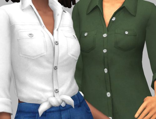 Elaine Shirts – February Releases Part II at Saurus Sims
