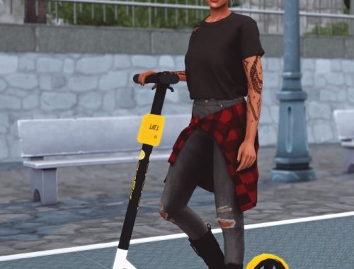 Electric Scooter Poses at Katverse