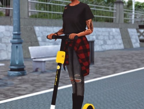 Electric Scooter Poses at Katverse