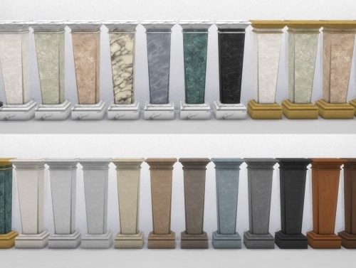 Elegant Marble Pedestal by TheJim07 at Mod The Sims