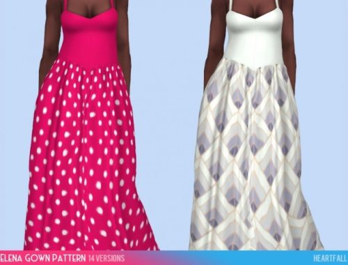 Elena gown recolors at Heartfall