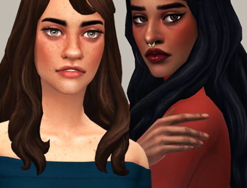 Elena, Patience & Pippi Hairs – February Releases Part I at Saurus Sims