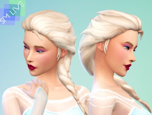Elsa Braided Hair Maxis Match