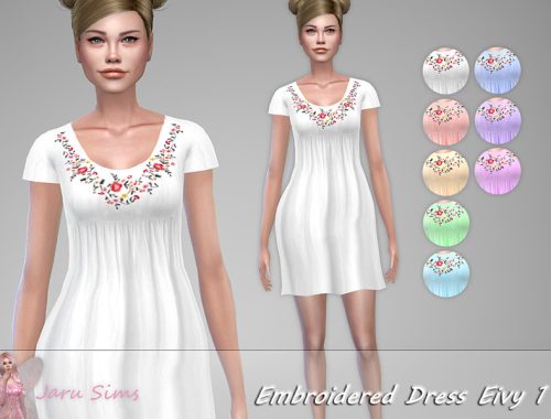 Embroidered Dress Eivy 1