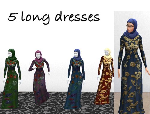 Embroidered dresses - dark colours - City Living needed