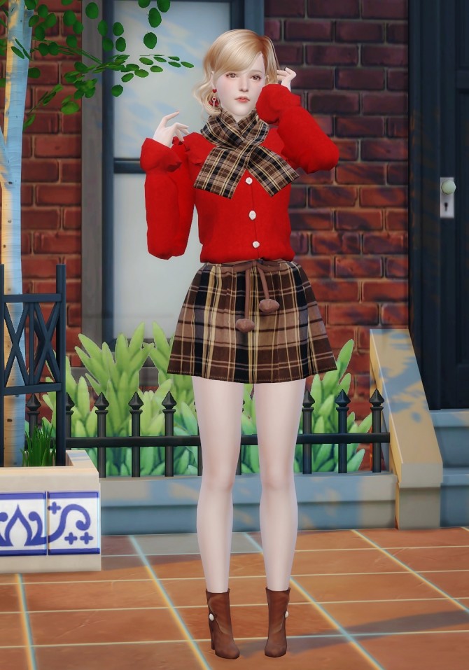 Emma at Vicky SweetBunny - The Sims 4 Catalog