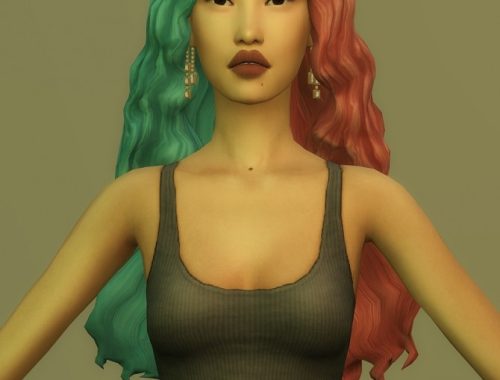 EMOTIONAL curly long hair + ROSES & FLOWERS CROWNS + DUOTONE ACC at Candy Sims 4