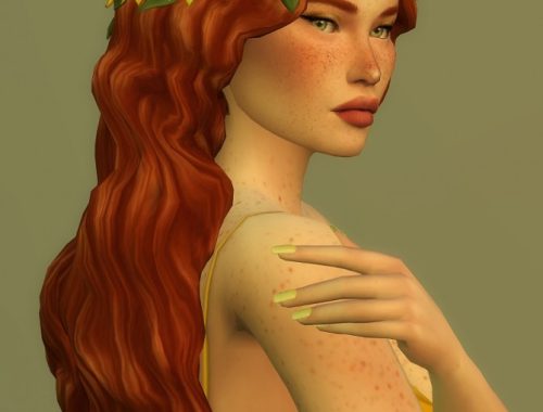 EMOTIONAL curly long hair + ROSES & FLOWERS CROWNS + DUOTONE ACC at Candy Sims 4