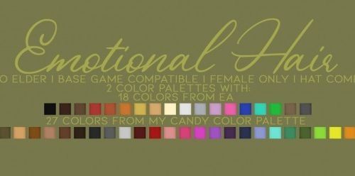 EMOTIONAL curly long hair + ROSES & FLOWERS CROWNS + DUOTONE ACC at Candy Sims 4