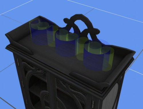 Empty Apothecary Cabinet by Teknikah at Mod The Sims