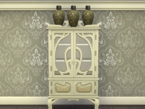 Empty Apothecary Cabinet by Teknikah at Mod The Sims