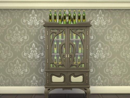 Empty Apothecary Cabinet by Teknikah at Mod The Sims