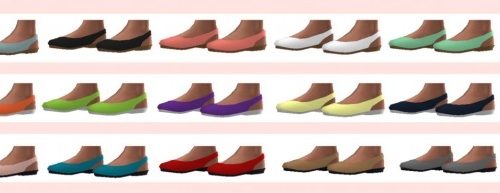 EP01 FLAT SLINGBACKS at Sims4Sue