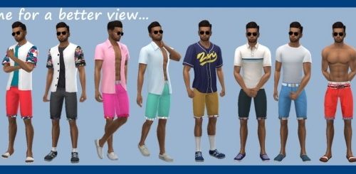 EP01 ROLLED SHORTS at Sims4Sue