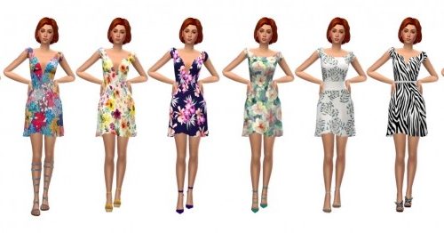 EP03 FITTED FLARE DRESS at Sims4Sue