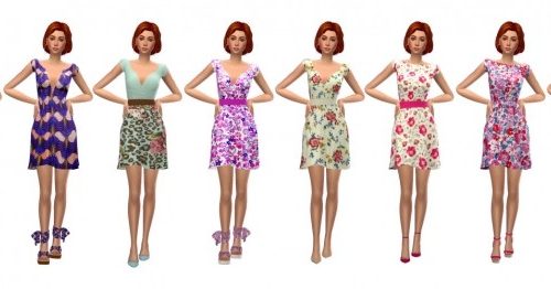 EP03 FITTED FLARE DRESS at Sims4Sue