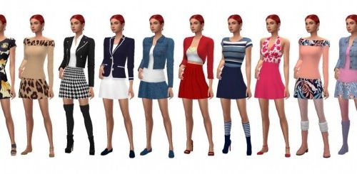 EP04 FLARED MINI SKIRT at Sims4Sue