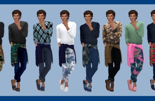 EP04 TIED SHIRT OUTFIT at Sims4Sue