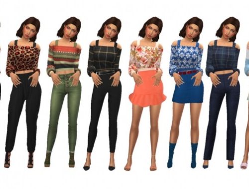 EP08 OPEN SHOULDER SWEATER at Sims4Sue