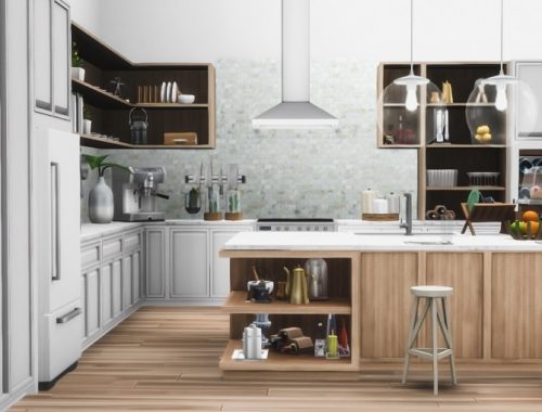 Essa Modern Kitchen Set 14 New Objects at Simsational Designs