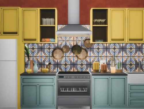 Essa Modern Kitchen Set 14 New Objects at Simsational Designs