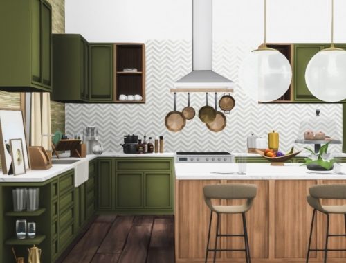 Essa Modern Kitchen Set 14 New Objects at Simsational Designs