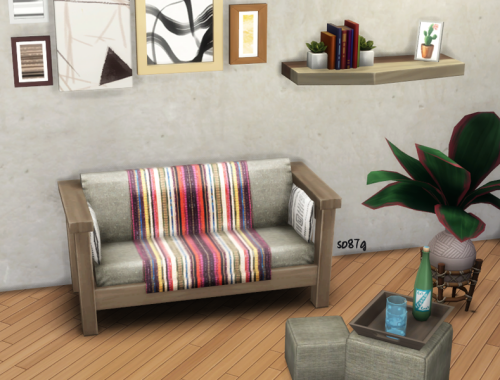 Ethnic loveseat